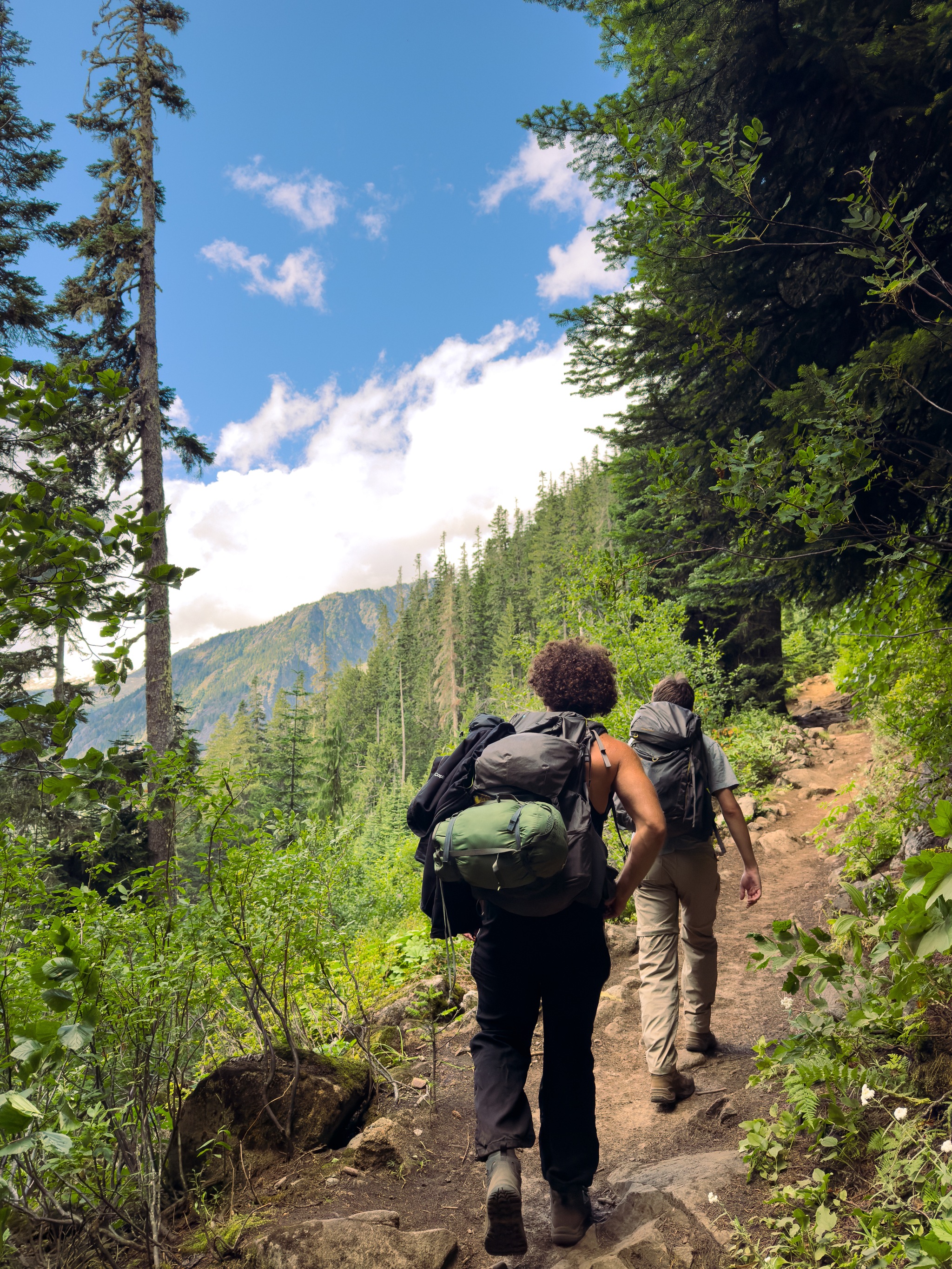 Climbing Cascade Pass Trail
